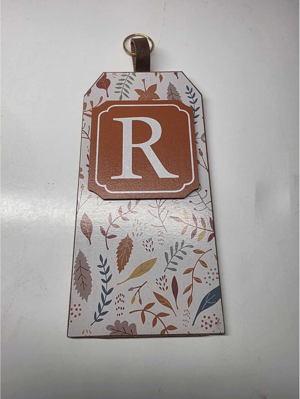 Monogrammed "R" Wooden Hanging Decor, Door Hanger/Wall Hanging